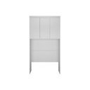 Ver imagem 1 de Modulado de Quarto Armário Ponte Aéreo Solteiro Rizon/linea C/ 3 Portas Neve - Novo Horizonte