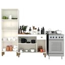 Ver imagem 4 de Armário de Cozinha Torre Modulado 4 Portas Branco - Rosafor