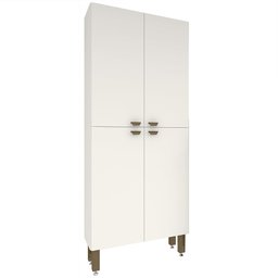 Armário de Cozinha Torre Modulado 4 Portas Branco - Rosafor - 2