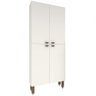 Armário de Cozinha Torre Modulado 4 Portas Branco - Rosafor - 2
