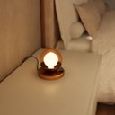 Ver imagem 4 de Abajur Luminária de Mesa Dama Interruptor e Globo e Lâmpada Branco Quente Decoração Casa Sala Quarto