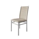 Ver imagem 2 de Kit 2 Cadeiras Tokio Cinza/Cromado/Off White