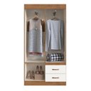 Ver imagem 2 de Guarda Roupa Solteiro 4 Portas 2 Gavetas Córdova