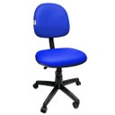 Ver imagem 1 de Cadeira Executiva Ergonômica Giratória Para Escritório Com Regulagem de Altura Courvin Azul