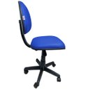 Ver imagem 2 de Cadeira Executiva Ergonômica Giratória Para Escritório Com Regulagem de Altura Courvin Azul