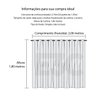 Cortina de Varão 2,70m x 1,80m Tecido Capri - Ideal para Varão Simples de 2 Metros - 2