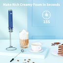 Ver imagem 2 de Maestri House Espumador de Leite Recarregável com Suporte (azul Escuro)