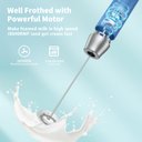 Ver imagem 4 de Maestri House Espumador de Leite Recarregável com Suporte (azul Escuro)