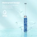 Ver imagem 5 de Maestri House Espumador de Leite Recarregável com Suporte (azul Escuro)