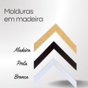 Ver imagem 2 de Kit 3 Quadros Decoração Grande Nunca Foi Sorte Leão para Sala Quarto com Moldura 40x60cm