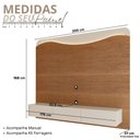 Ver imagem 4 de Painel para TV Lumiere 75" 200cm MDF MDP Cinamomo-Off White Fosco Artely