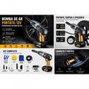 Ver imagem 3 de Bomba de Ar Portátil Automotiva Jlx-100016 Compressor 12V Manômetro Integrado
