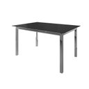 Ver imagem 1 de Mesa de Jantar 120x80cm Tampo Vidro Dubai Cromado/Preto