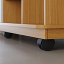 Ver imagem 6 de Rack para TV até 65 Polegadas 150cm Rodízio 2 Portas Jurere Marrom Naturale/Off White Matte