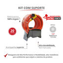 Ver imagem 2 de Mangueira Trançada Jardim Extra Forte com Suporte e Esguicho Bitola 1/2'' Rolo 20 Metros Durín