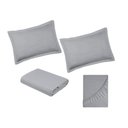 Ver imagem 4 de Jogo de Cama 100% Algodão Casal Liso 180 Fios Nova América:cinza