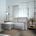 Ver imagem 2 de Sofá Retrátil 2 Lugares Linho Cinza Mellow 190cm CabeCasa MadeiraOriginals