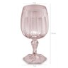 Jogo 12 Taças Plásticas 350ml Rosa Translúcido Água Drinks Suco Uz Bebidas - 4