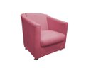 Ver imagem 2 de Poltrona Decorativa Biane Suede Rosa Pés Cromado Mz Decor