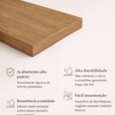 Ver imagem 5 de Guarda Roupa Solteiro 100% MDF 2 Portas 3 Gavetas Marrom/Nogueira