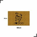 Ver imagem 2 de Tapete Capacho Love Dog Bulldog Amo Cachorro 60x40 Pet Porta