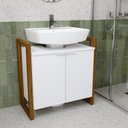 Ver imagem 1 de Gabinete para Cuba de Coluna Lavanda CabeCasa MadeiraOriginals
