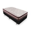 Ver imagem 1 de Cama Box Solteiro Sintético + Colchão de Molas - Anjos - Classic Superlastic 88cm Preto