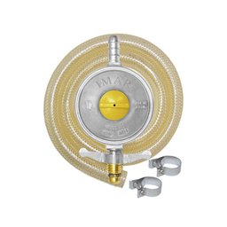 Kit Gás Baixa Pressão 2kg Completo (válvula, mangueira 1,25m e 2 abraçadeiras) - Imar - 1