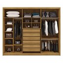 Ver imagem 5 de Roupeiro Dubai Majestic 2.7 com 6 Portas 6 Gavetas e Espelho com 8 Pés Vila Rica