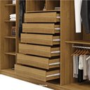 Ver imagem 4 de Roupeiro Dubai Majestic 2.7 com 6 Portas 6 Gavetas e Espelho com 8 Pés Vila Rica