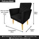 Ver imagem 4 de Poltrona Valência Preto