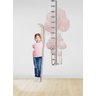 Régua do Crescimento Infantil Floresta Infantil Árvores Rosa - 1