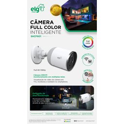 Câmera de Segurança Externa, Elg, Shcf601, Full Hd 1080p, Imagem Colorida, Wifi, Áudio Bidirecional - 3