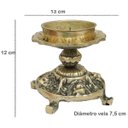 Ver imagem 2 de Castiçal Para Velas De 7 Dias Bronze Casa Decoração Igreja