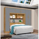 Ver imagem 1 de Guarda Roupa Modulado Casal 6 Portas 3 Gavetas Top Cancun