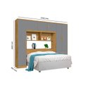 Ver imagem 3 de Guarda Roupa Modulado Casal 6 Portas 3 Gavetas Top Cancun