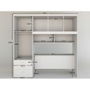 Ver imagem 5 de Guarda-Roupa com Cabeceira Casal 5 Portas 3 Gavetas Cancun Yescasa