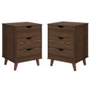 Ver imagem 5 de Conjunto 2 Mesa de Cabeceira Grécia Plus 3 Gavetas - Canela