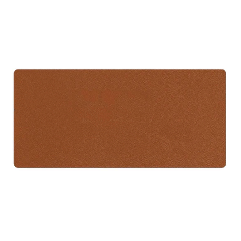 Mouse Pad 70x30 Tapete de Mesa Couro Ecologico Slim Castor