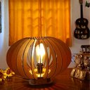 Ver imagem 3 de Abajur de Mesa em MDF - Cor: Marrom