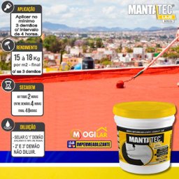 Manta Líquida Emborrachada 18kg Impermeável Mantatec Laje - 3