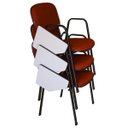 Ver imagem 1 de 03 Cadeiras Universitárias Linha Hotel Auditório Vermelho