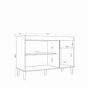 Ver imagem 2 de Cozinha Compacta Atenas Atacama 9 Portas 1 Gaveta MDF-MDP 249,7cm Off White Aramóveis