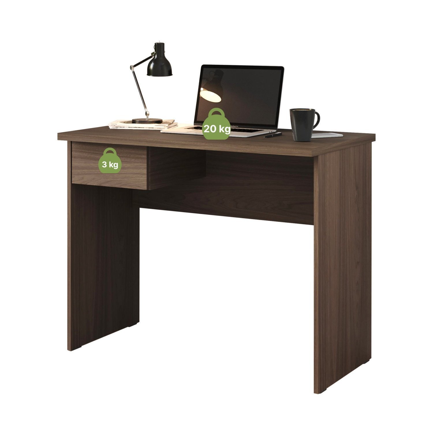 Escrivaninha 1 Gaveta 96cm MDF Attuale - 3