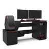 Mesa Gamer E Escritório Xt Racer Space One Politorno Preto/Vermelho - 3