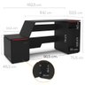 Mesa Gamer E Escritório Xt Racer Space One Politorno Preto/Vermelho - 5