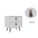 Ver imagem 4 de Mesa de Cabeceira 2 Gavetas Pádua Branco