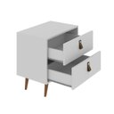 Ver imagem 5 de Mesa de Cabeceira 2 Gavetas Pádua Branco