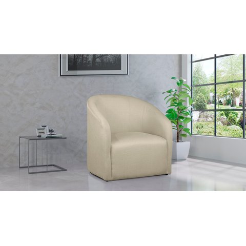 Kit 2 Poltronas Decorativa Lara Linho Bege - Lm Decor
