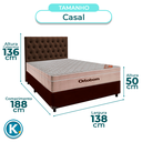 Ver imagem 2 de Kit Cabeceira + Cama Box + Colchão Casal Molas Ensacadas Airtech Ortobom